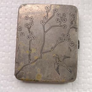 Rare Silver Cigarette Holder Vintage Marked 830 S